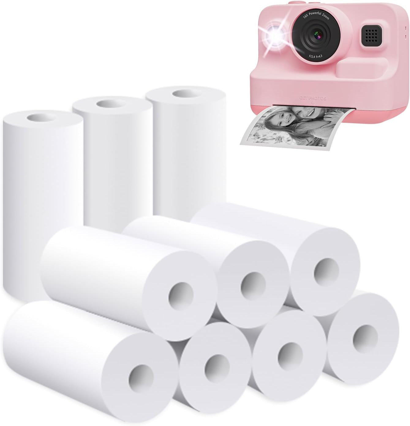 Printing Paper, Printing Camera Refill Thermal Paper 10 Rolls, BPA Free, BLL2 (1