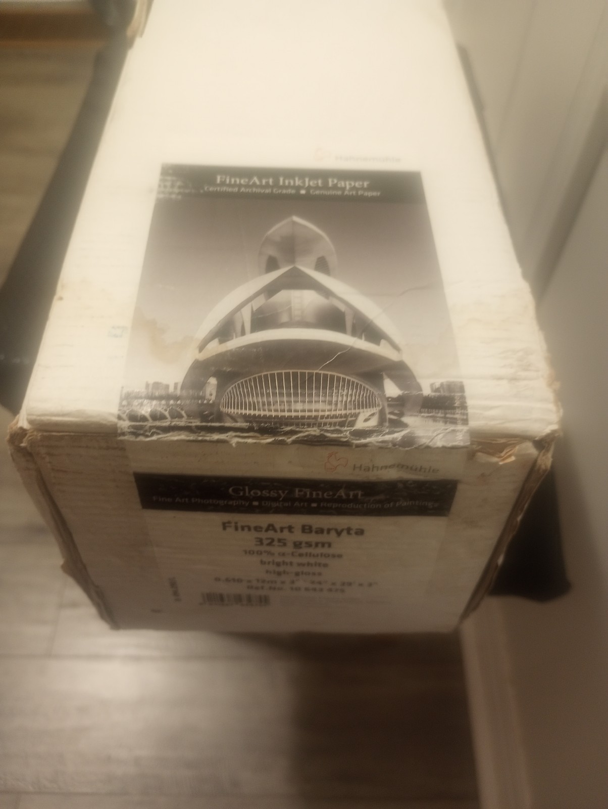 Hahnemuhle Glossy FineArt Baryta 24” X 39’ 325 gsm Roll Inkjet Paper 10 643 475