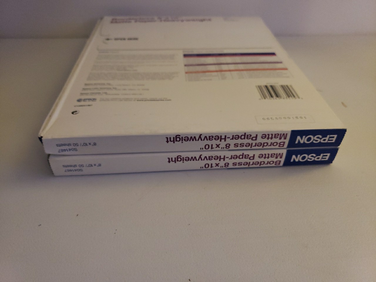 Lot Of 2 Epson Matte Paper (2) Packs 50 Sheets 8.5″ x 11″ New Sealed Ships Fast