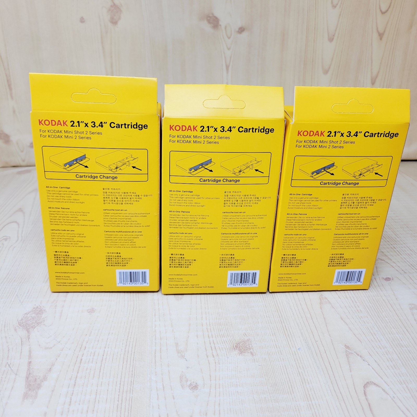 Lot of 3 Kodak Cartridge 2.1 X 3.4 30 Sheets For Kodak Mini Shot 2 Series NEW!