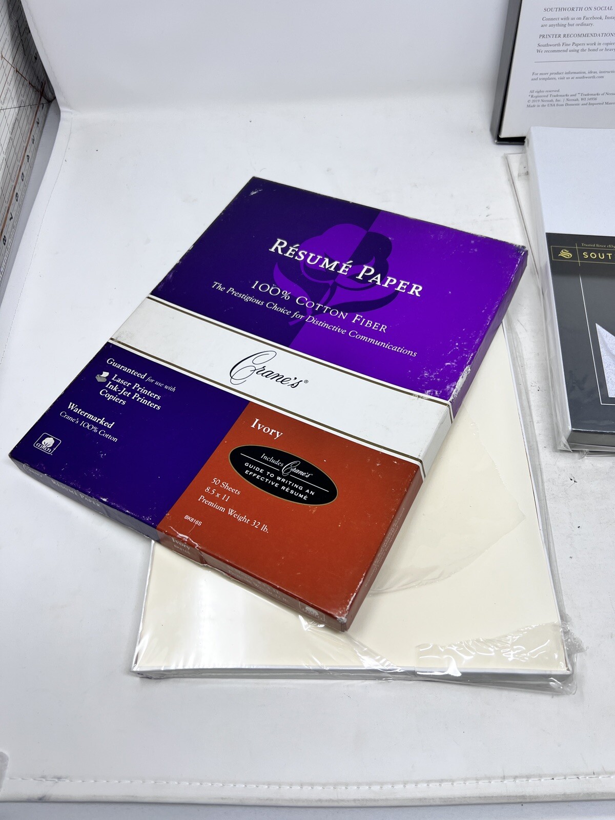 Lot Of 4 Packs Of Specialty Printer Paper Resume Fine Double Color Cover Stock