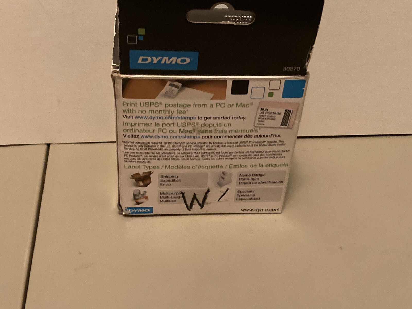 NEW DYMO LabelWriter 30270 White Continuous Paper Roll 2 1/4″ x 300′