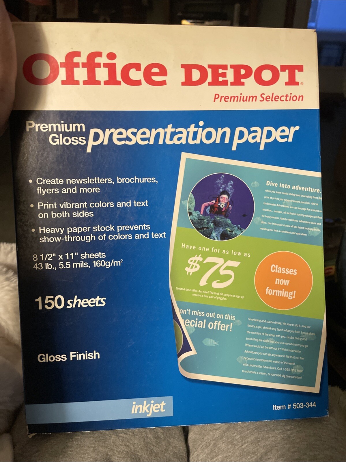Office Depot Brand Premium Matte Inkjet Presentation Paper