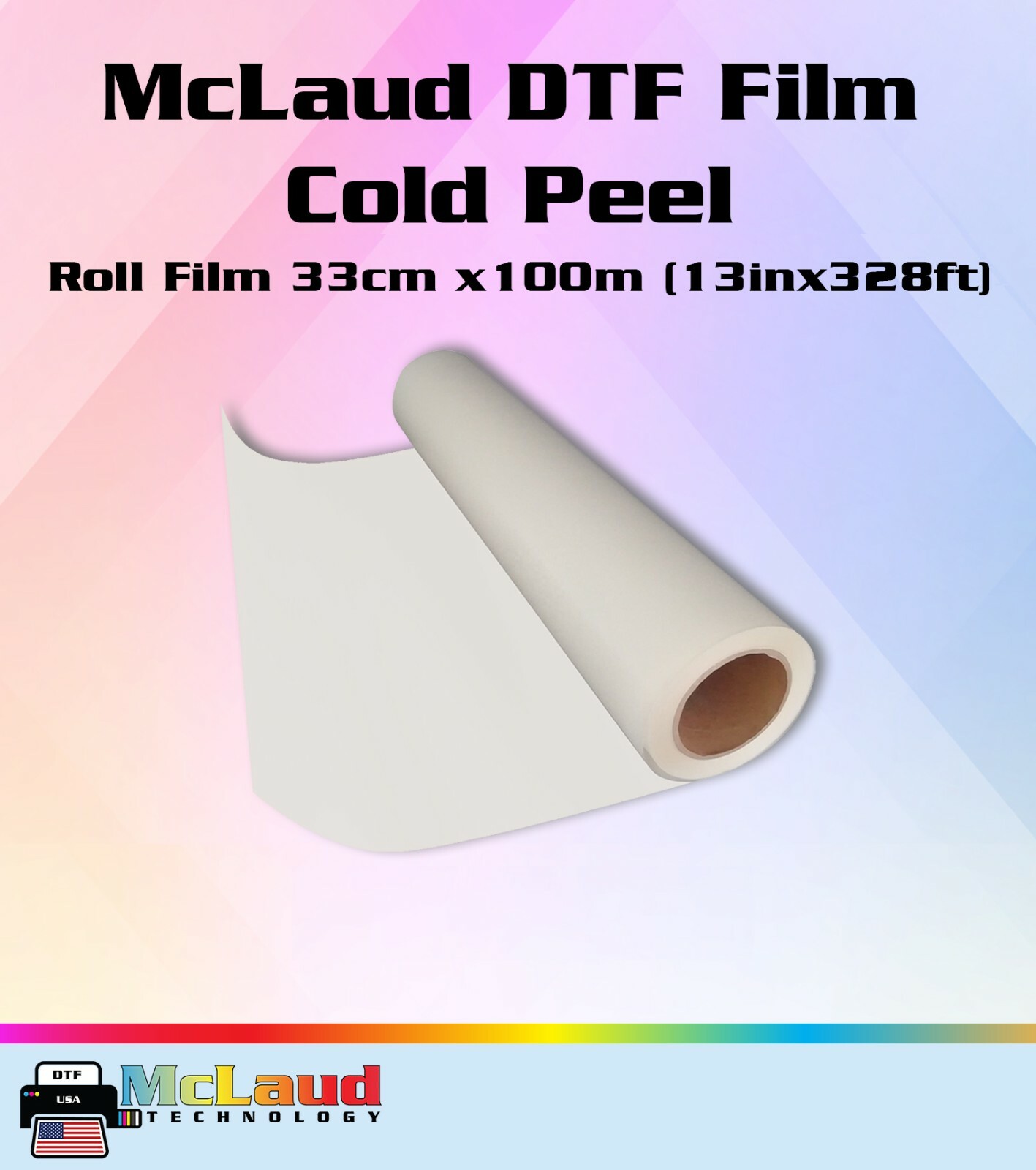 McLaud DTF Roll Transfer Film in Roll 13″ Inch Wide