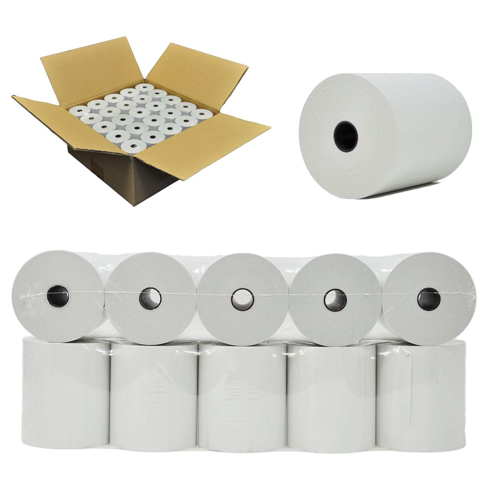CASH REGISTER PAPER FOR STAR SP700 3″ x 150′ BOND 1 Case – 50 Rolls, White