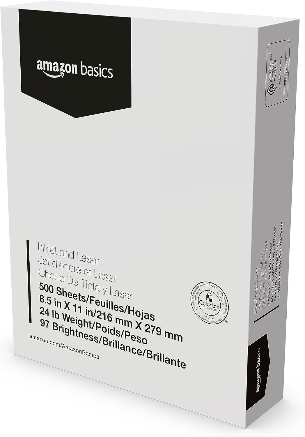Versatile 24 lb Printer Paper, 1500 Sheets, Perfect for Inkjet & Laser Printing