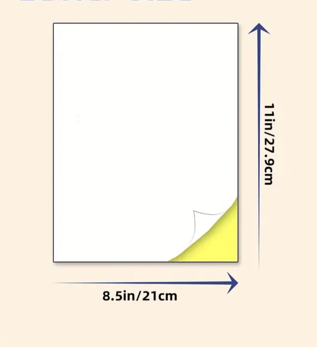 10x A4 Laser Inkjet Printing Printable White Matte Sticker Paper Self Adhesive