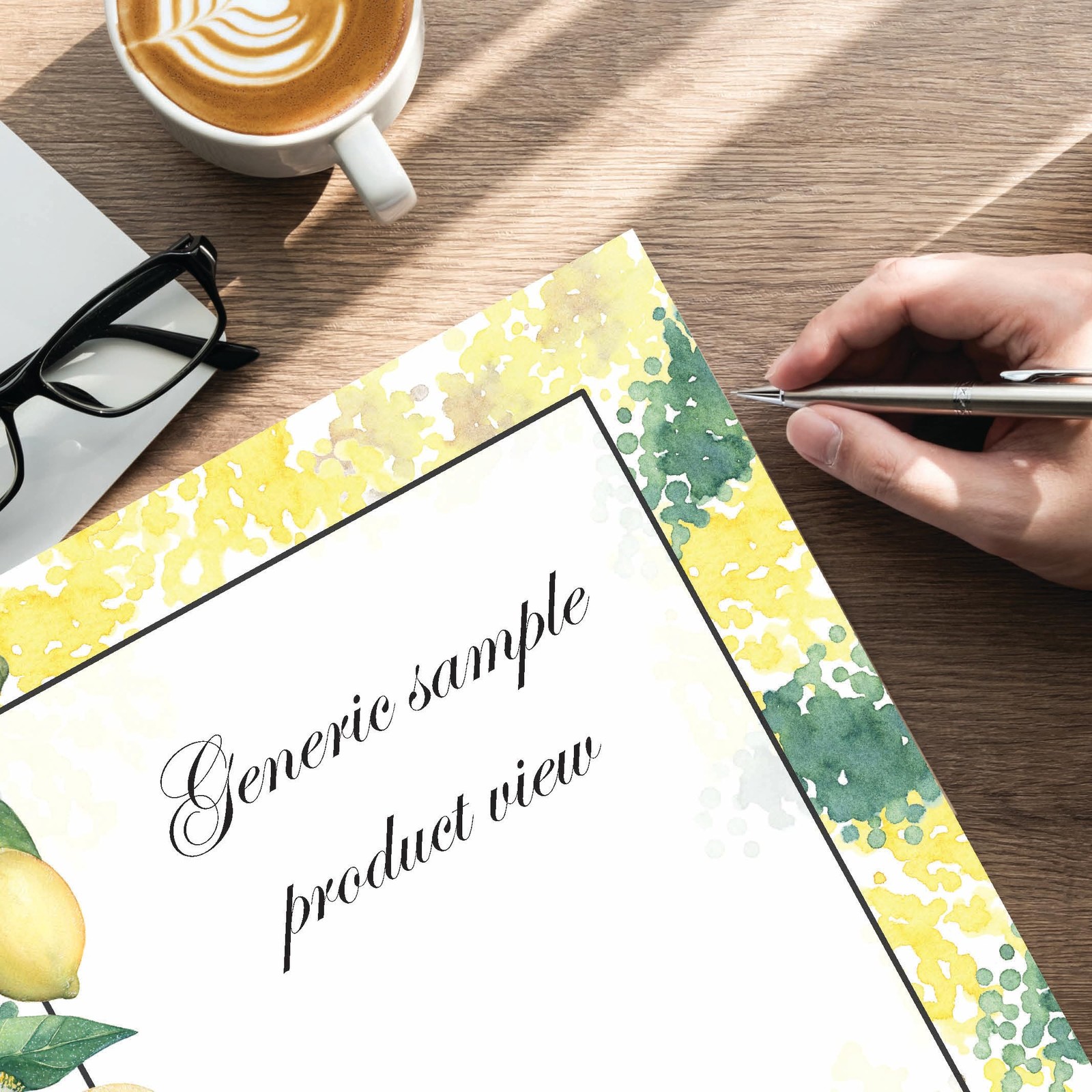 25 PCS Lemon Branch Letterhead Laser Inkjet Printer Paper Blank Stationery