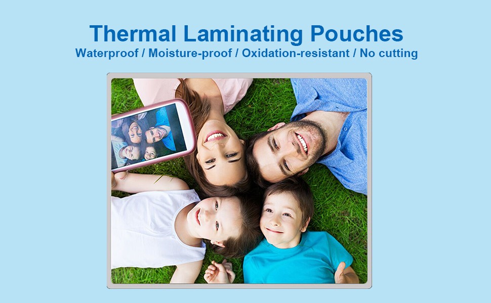 Thermal Laminating Pouches 8.9 x 11.4, 5 Mil Thickness, Crystal Clear Finish,
