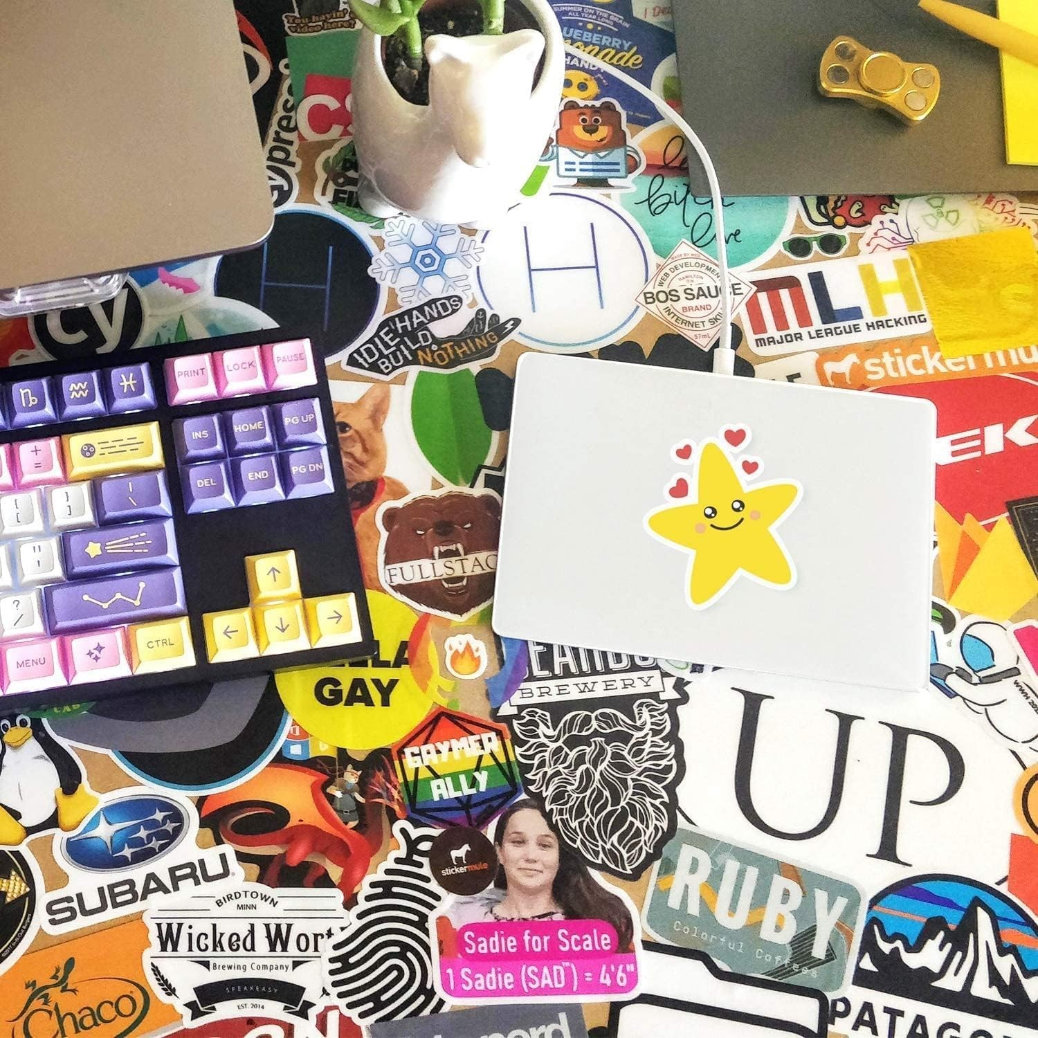 Weliu Glossy Printable Vinyl Sticker Paper for Printer – 21 Sheets