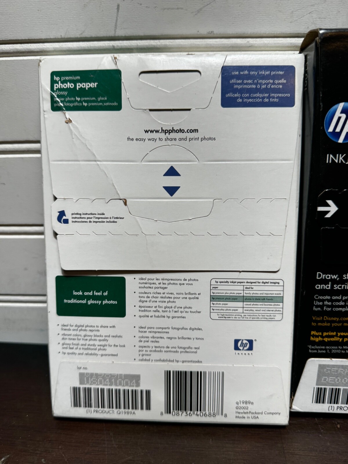 Lot of 3 HP Photo Paper 4”x6” Brand New Sealed (glossy & semi glossy)