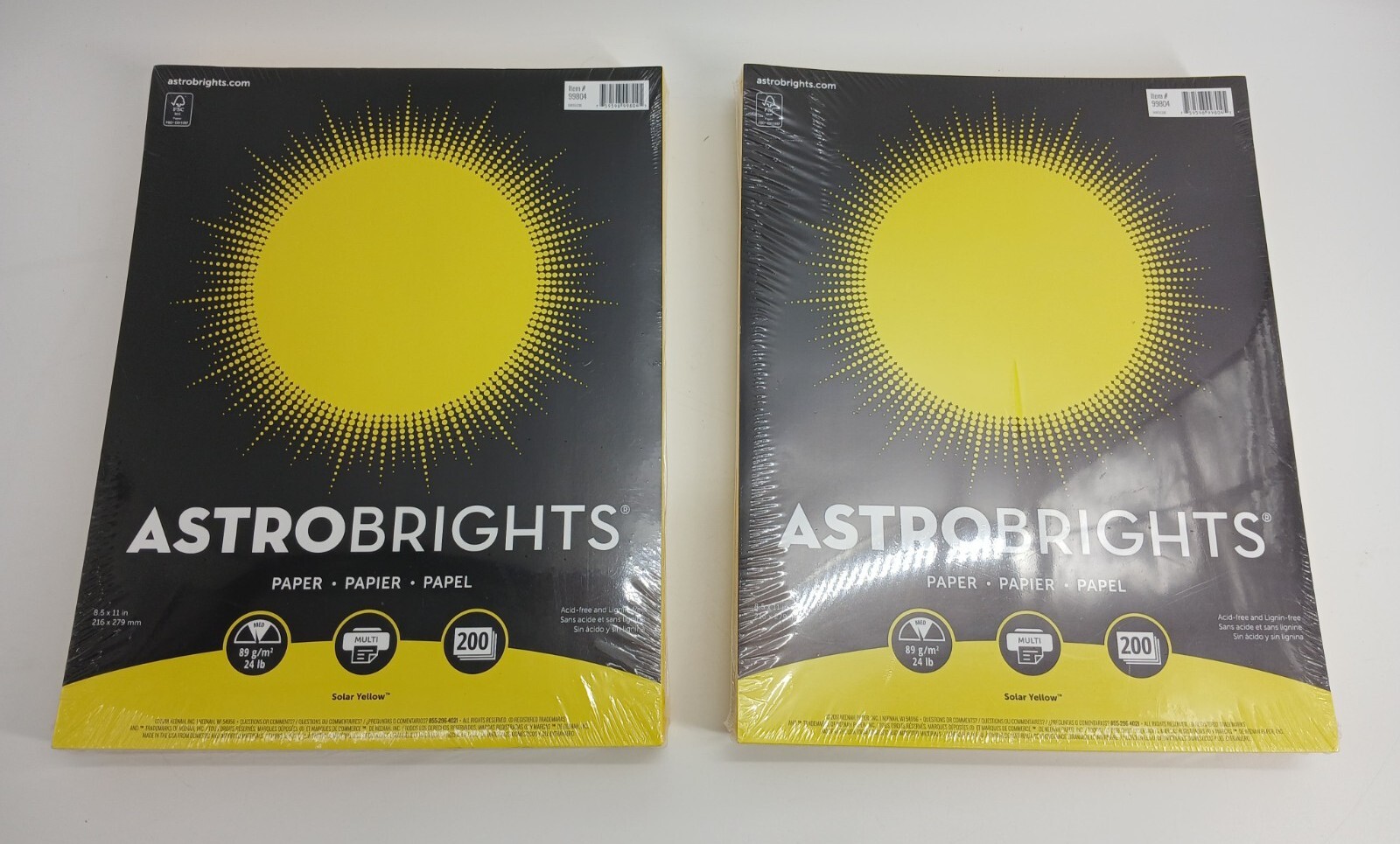 (Lot Of 2) Yellow Paper Multi-use Packs Of 200 Each