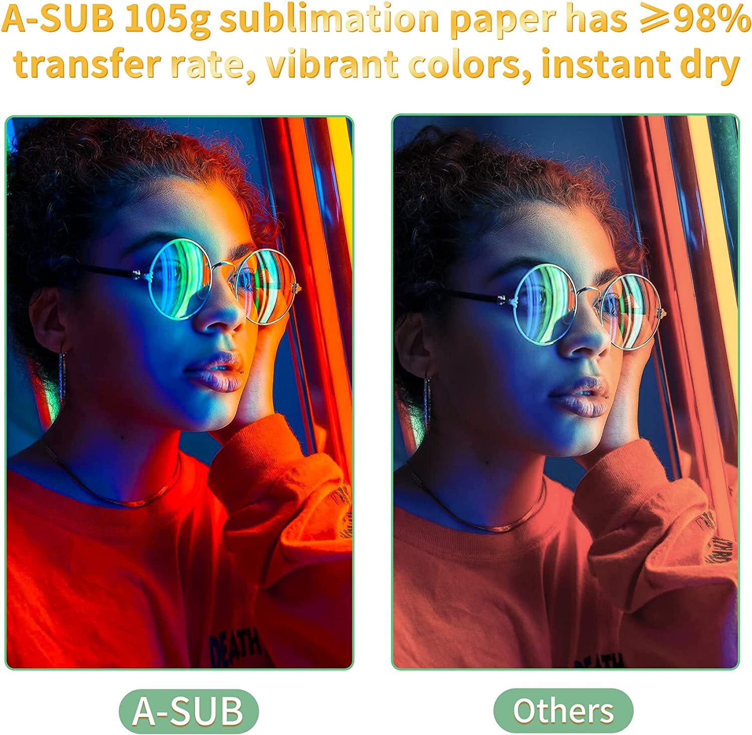 Lot Bulk 150-1500 Sheets 105g A-SUB Sublimation Paper 8.5×11 8.5×14 11×17 13×19