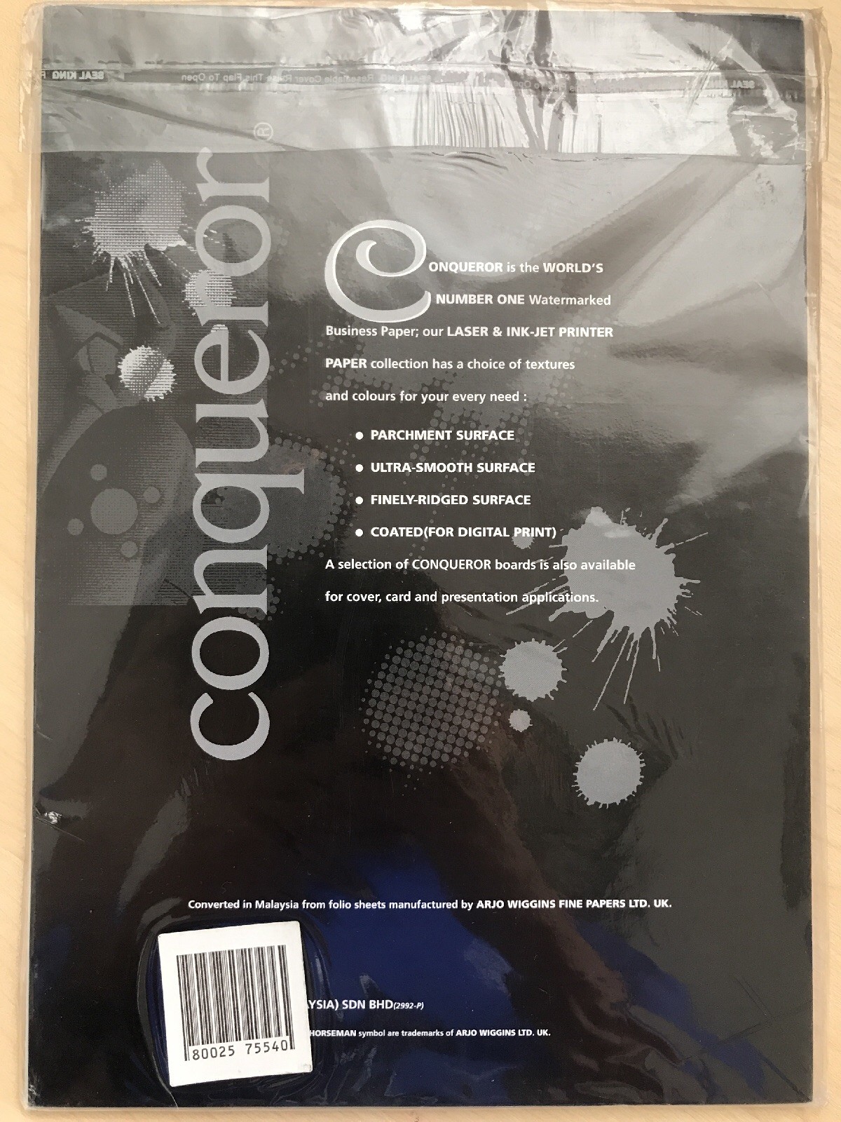 Conqueror Steel Metallic Paper Pack A4 Bundle Pack 2 packs x 30 sheets 120gsm