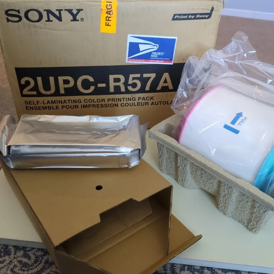 Sony 2UPC-R57A Self laminating printing pack 5×7 Pack color Paper And Ink