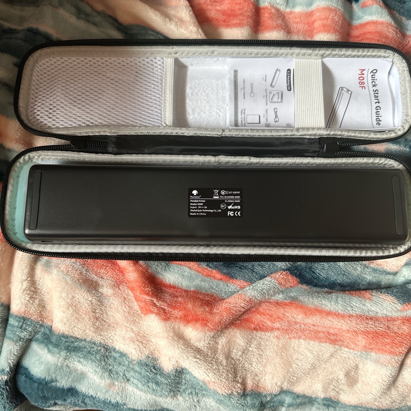 Phomemo M08F Wireless Bluetooth Portable Thermal A4 Printers with Carry Case lot