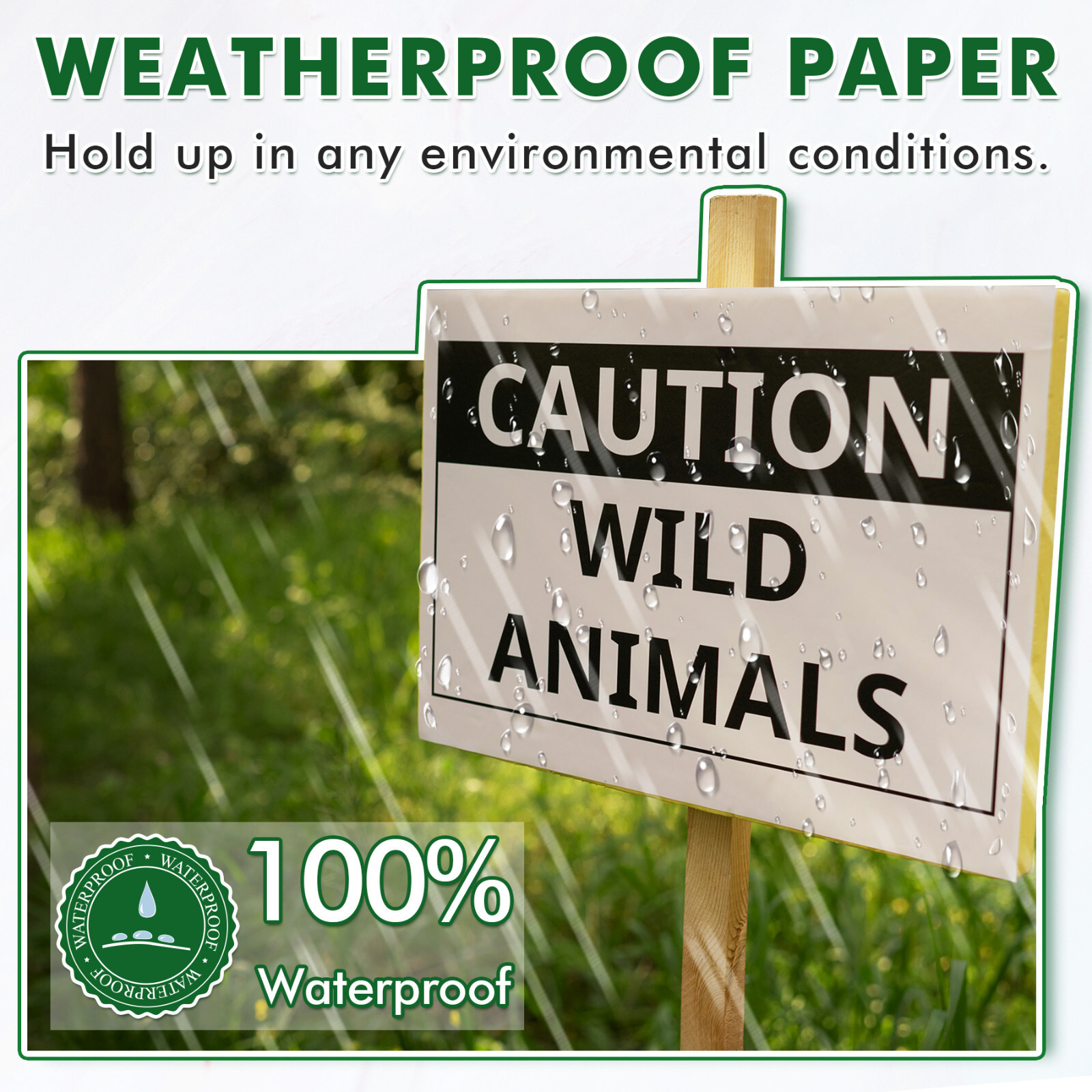 Koala Double Sided Printable Waterproof Printer Paper for Laser 8.5×11 Print Map