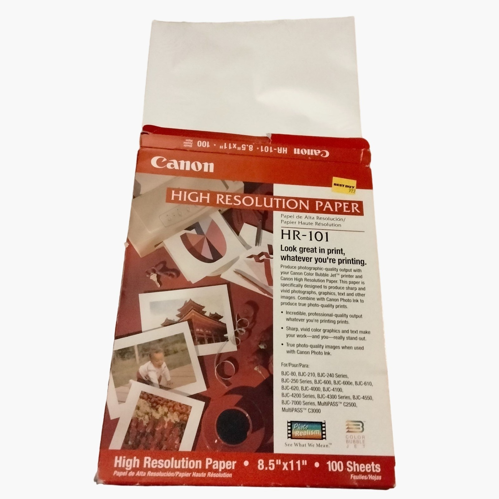 Canon High Resolution Paper HR 101 8×11 Inch Color Bubble Jet Photographic