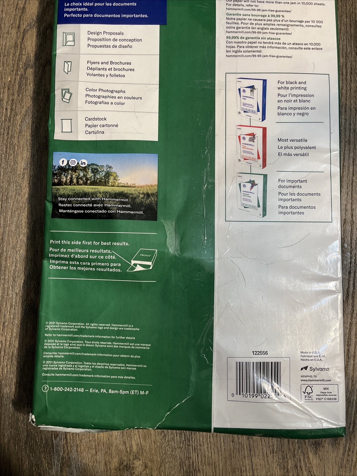 Sylvamo Hammermill Premium Color Copy Cover 250ct 17″x11″, 100 Brightness 60lb