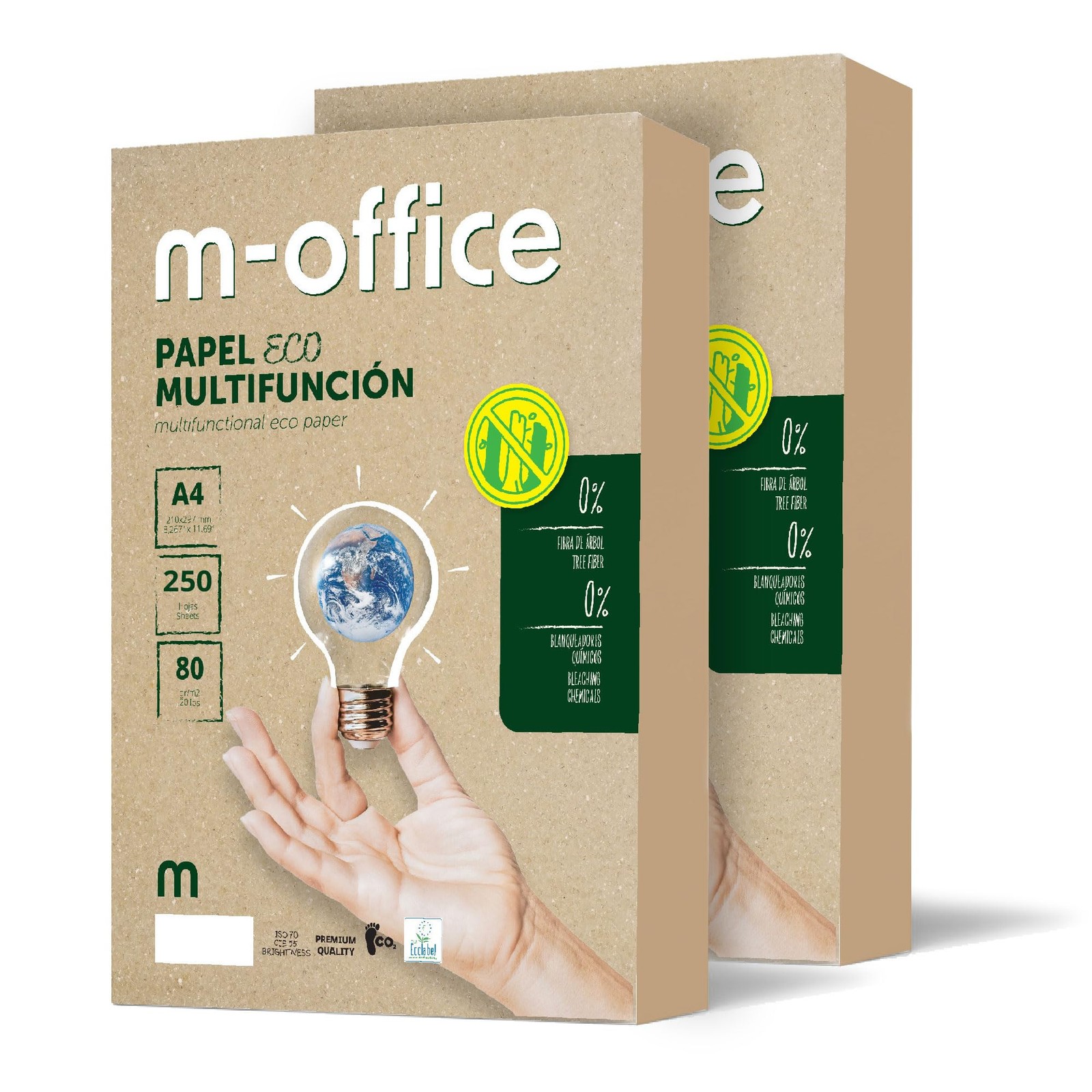 Recycled Paper, A4, 80g, Paper for Copiers and Printers, 2 Packs with…