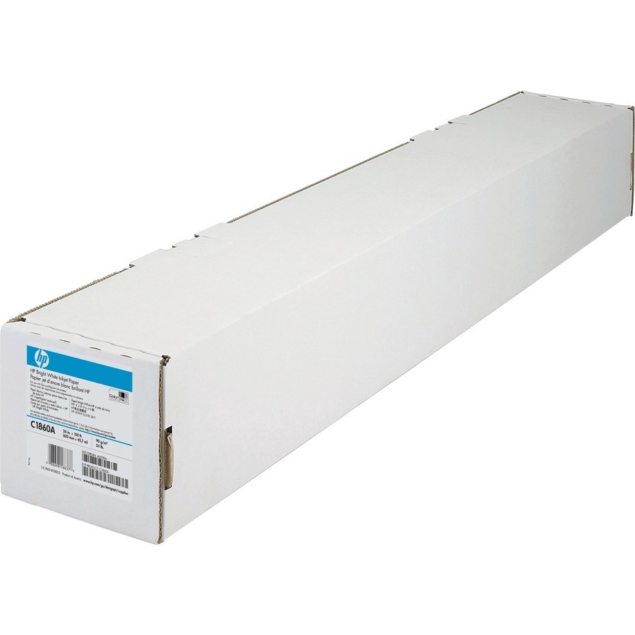 HP Inkjet Print Bond Paper 24″ x 150 ft Matte White C1860A