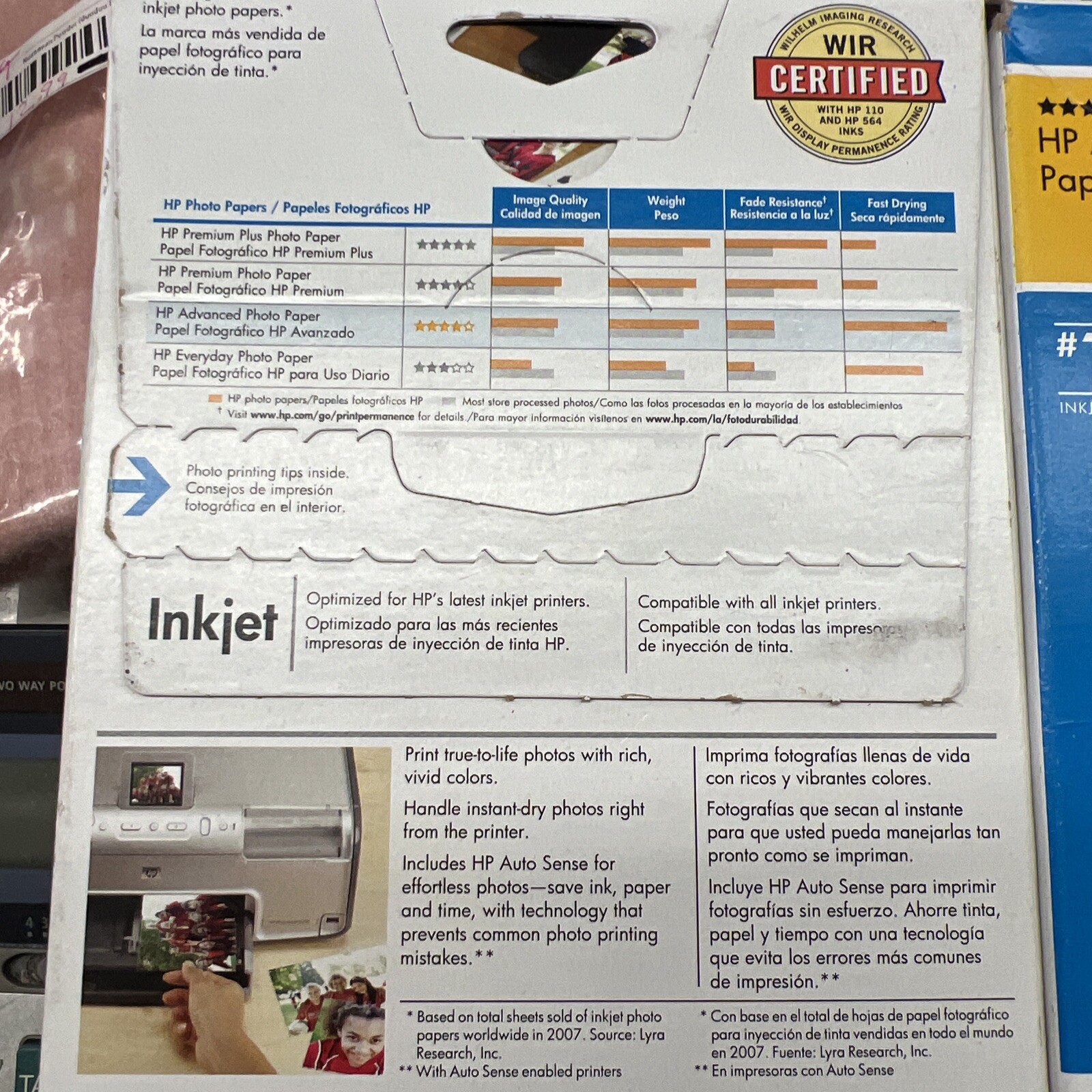 HP Advanced Photo Paper 4X6 Glossy Q6638A 100 Sheets Lot Of 2 Read Description *