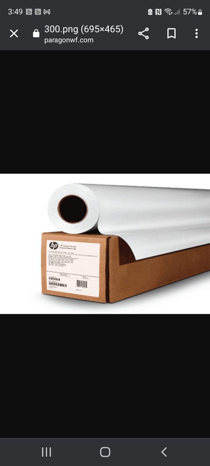 60″ x 200′ HP heavyweight pp waterproof premium paper matte coated 2″ core