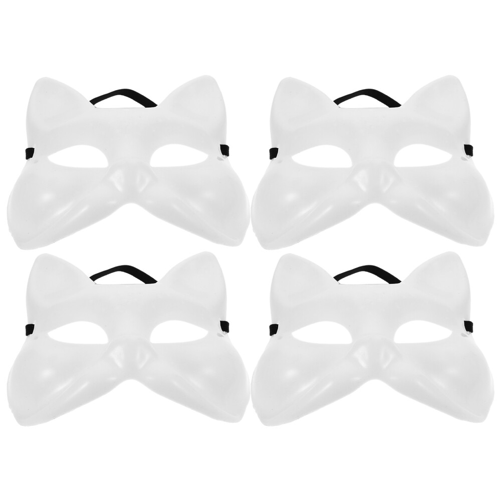 4 Pcs Therian Mask Creativity Hand Painting Clothing Helmet