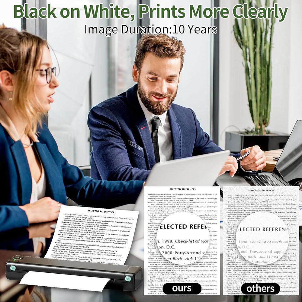 100-1000 Sheet Thermal Printer Paper 8.5″ x 11″ US Letter Size Inkless Printing
