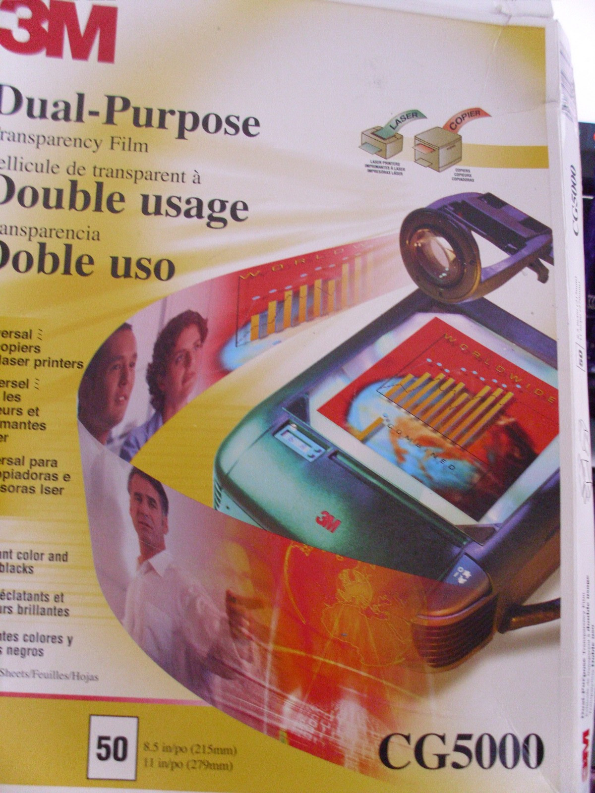 *OPEN BOX* 40 SHEETS COUNTED 3M TRANSPARENCY FILM Dual Purpose CG5000 plus other