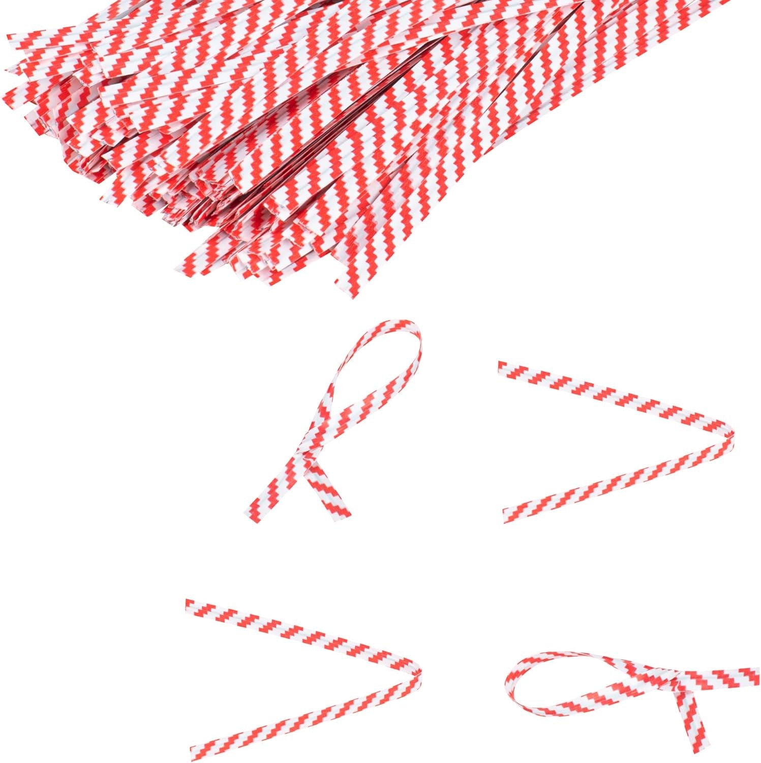 Twist Ties 5000 Pack of 4-Inch Reusable Paper Bag Ties Laminated Gripping Strong
