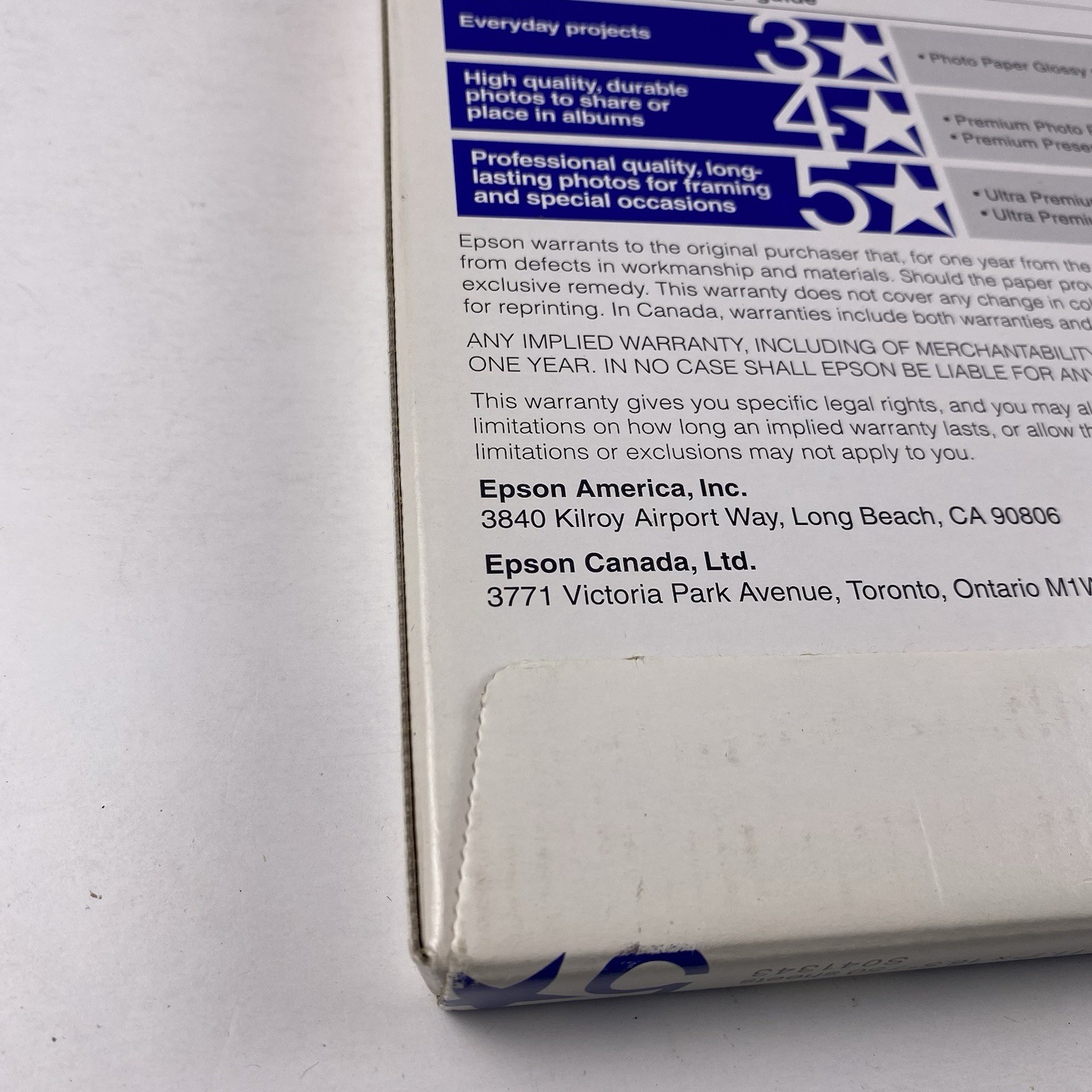 Epson Ultra Premium Presentation Matte Paper S041343 11.7 X 16.5 A3 50 Sheets