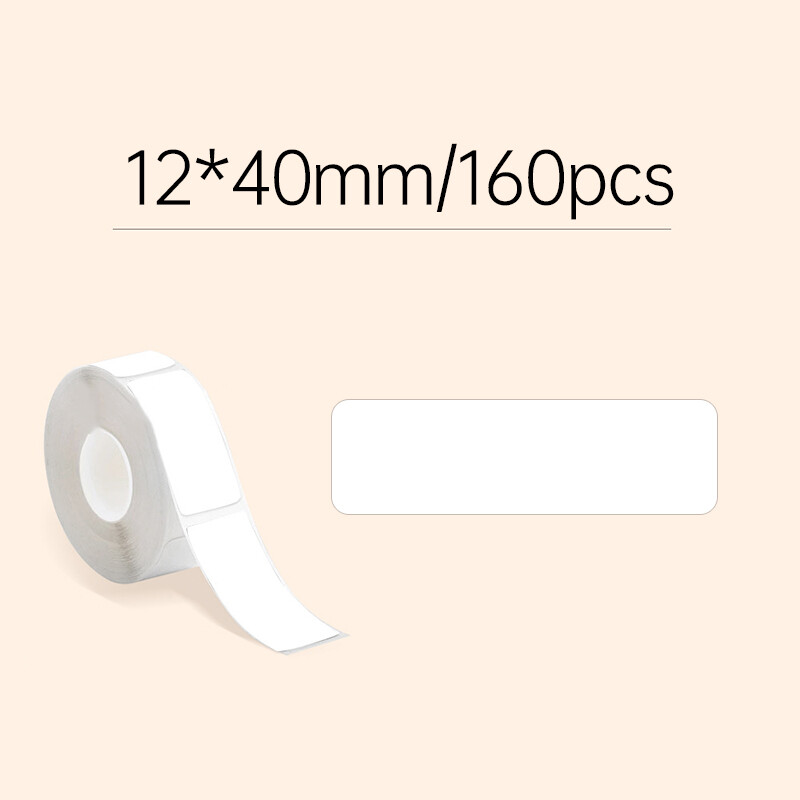 1 Roll Colored Self-Adhesive Thermal Label 12x40mm Printer Paper for D30 P11 Q1