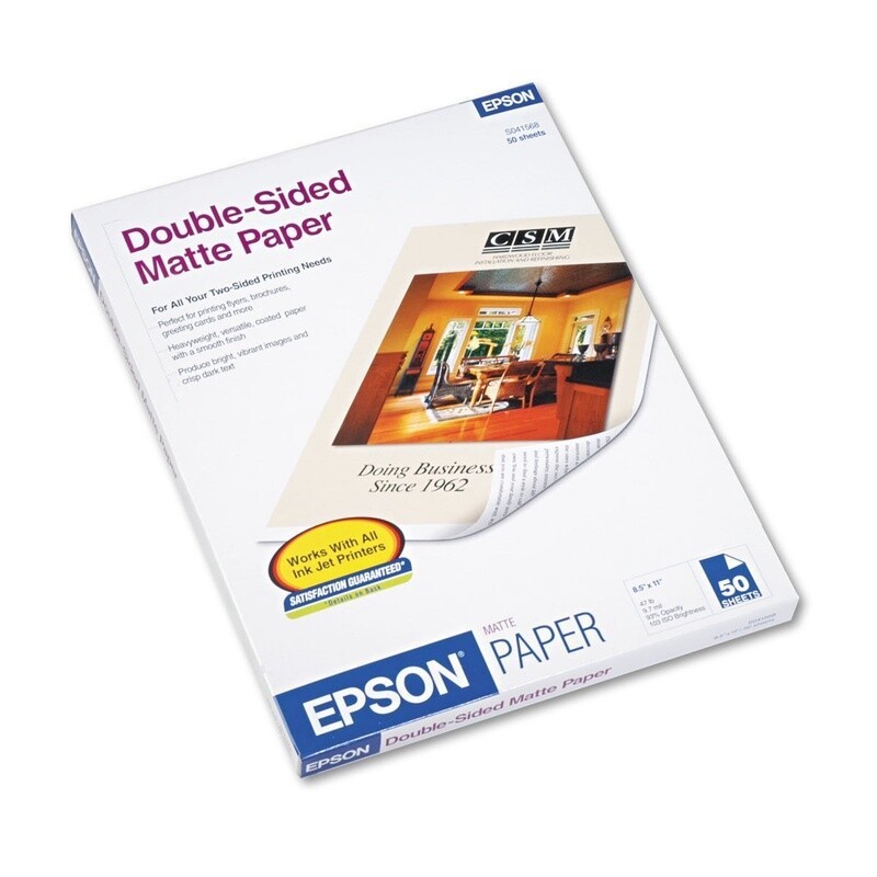 Heavyweight Premium Presentation Paper Matte Double-Sided Card Stock 50 Sheets
