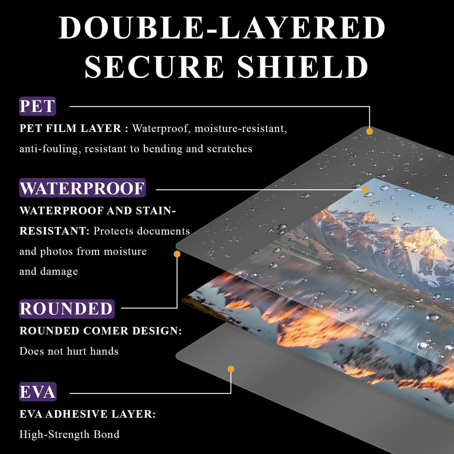 Laminating Sheets 8.5 x 11, 200 Pack Thermal Laminating Pouches 3 mil, Clear