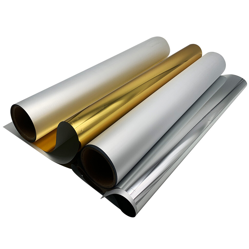 US Stock CALCA 24in x 328ft DTF Gold/Silver Foil Film Roll Cold Peel