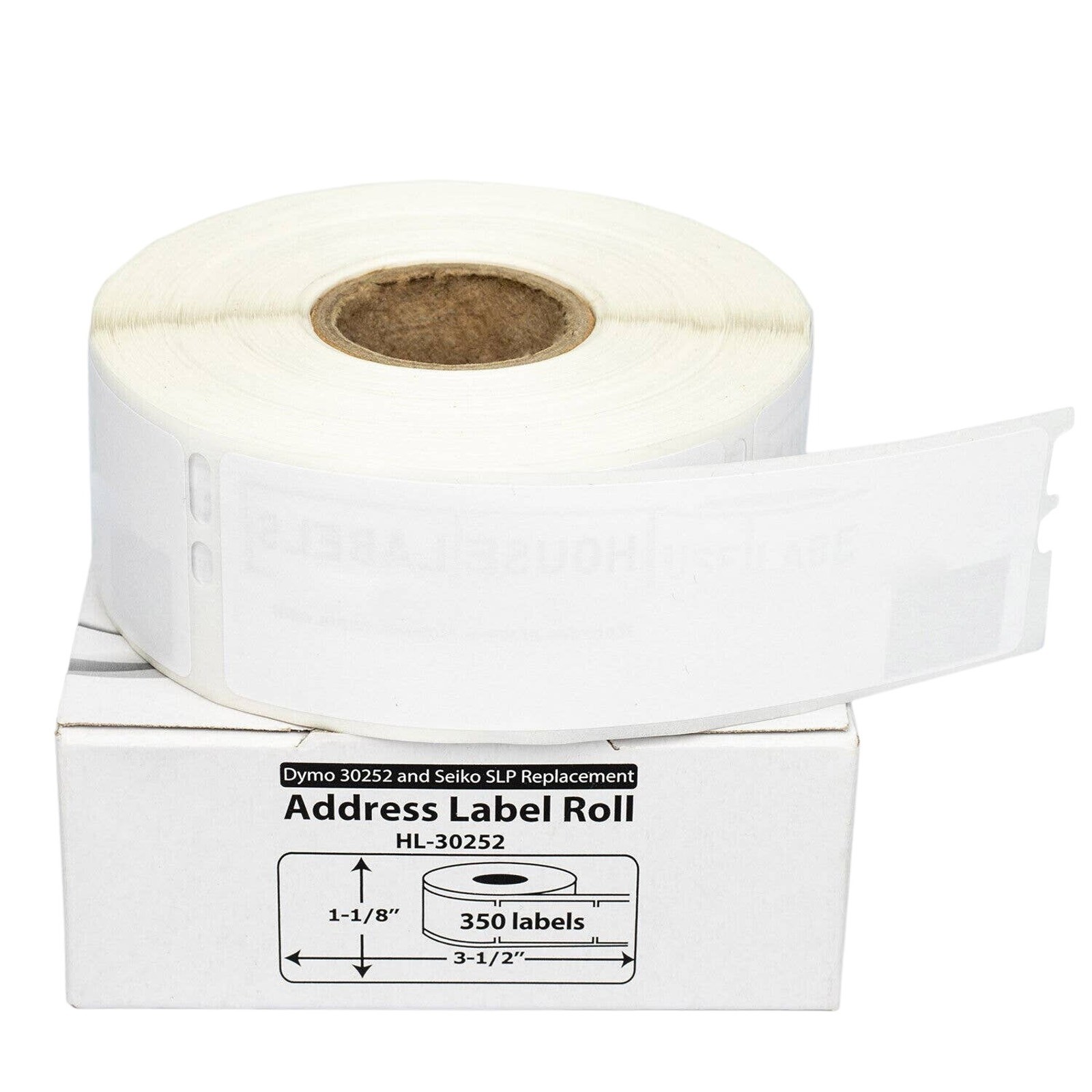 DYMO LW 30252 Direct Thermal Address Labels 1-1/8″ x 3-1/2″ Roll of 350
