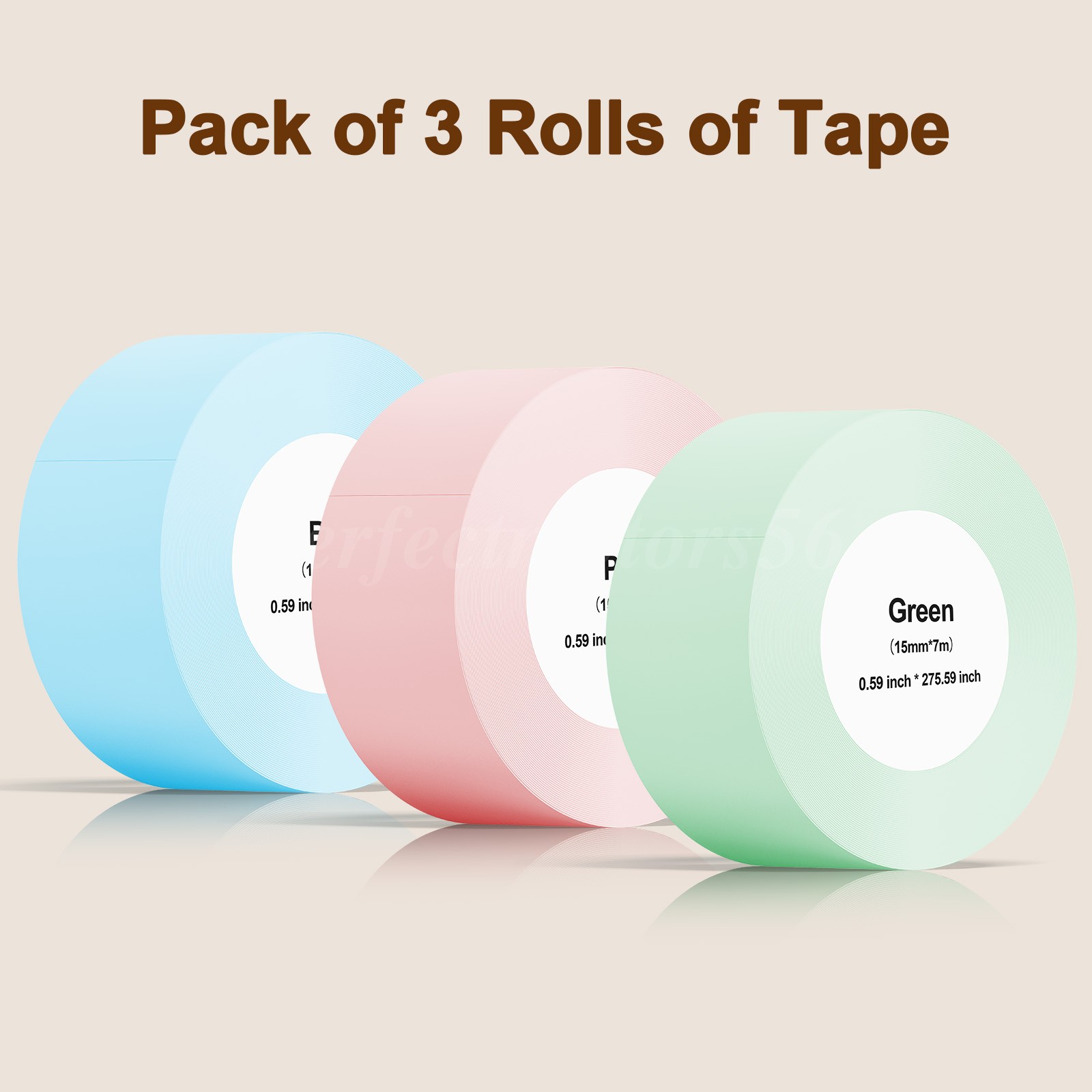 Waterproof Thermal Label Tape Easy Peel 160 Labels/Roll for HP2S Label Maker