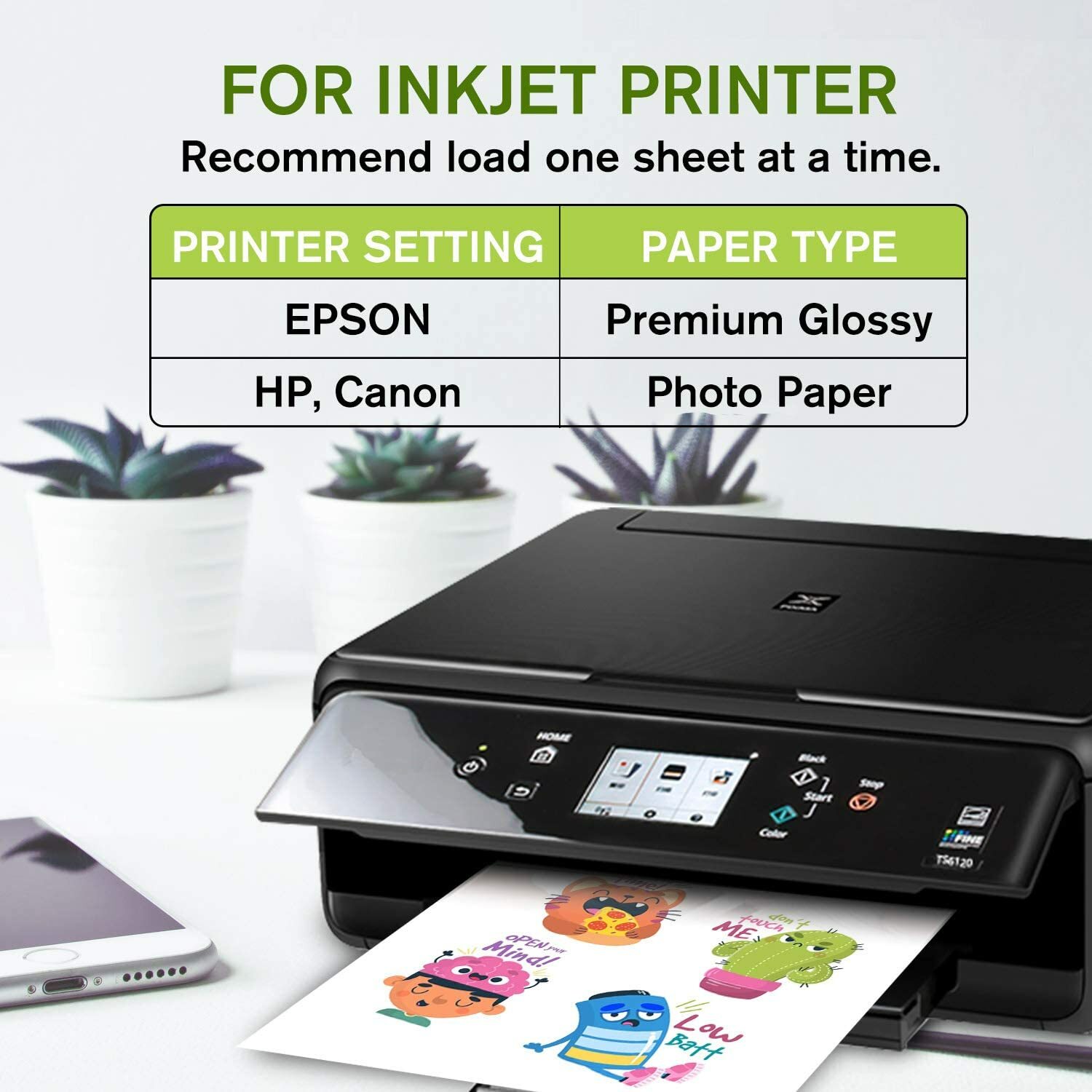 Koala Clear Sticker Paper for Inkjet Printer 30 Ct Waterproof Printable Vinyl