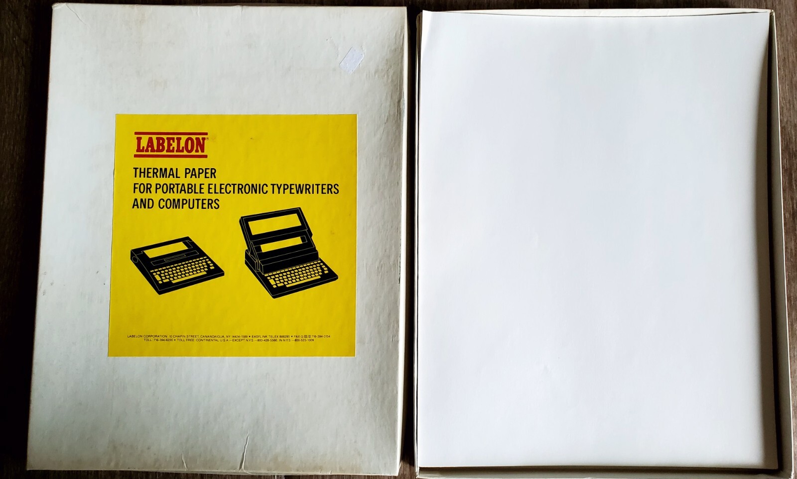 Vintage Thermal Printer Paper For Electronic Typewriters & Computers Open Box