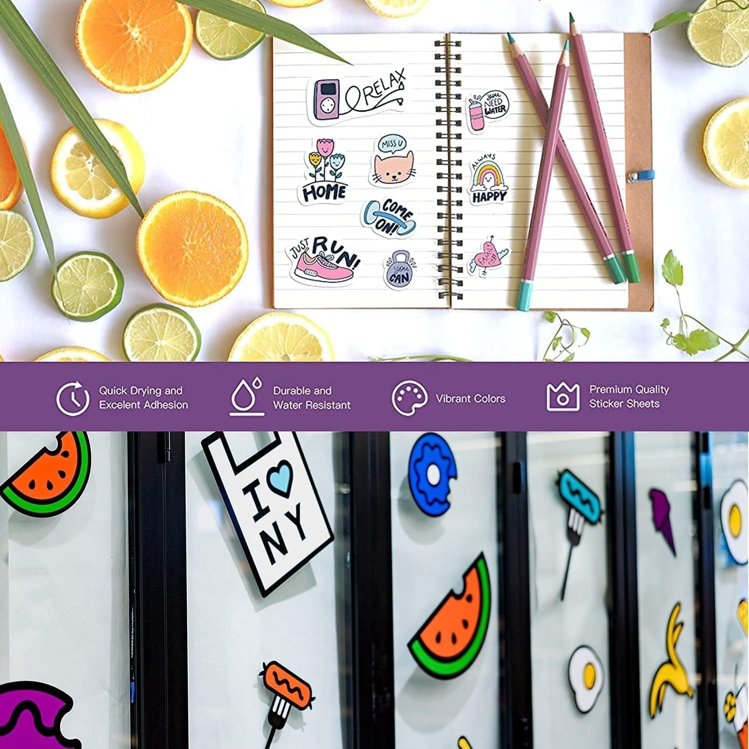 Weliu Glossy Printable Vinyl Sticker Paper for Printer – 21 Sheets