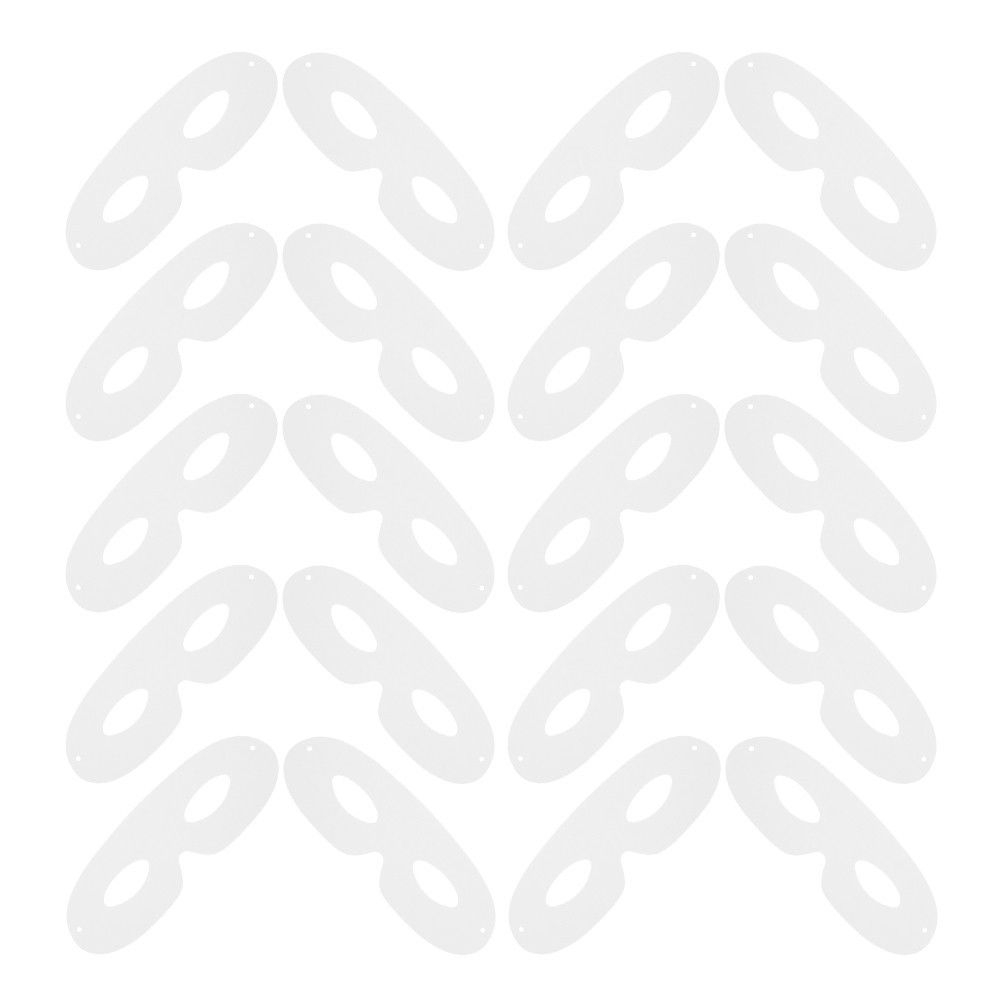 40 Pcs Blank Mask For Cosplay Party Craft Masks White Masquerade