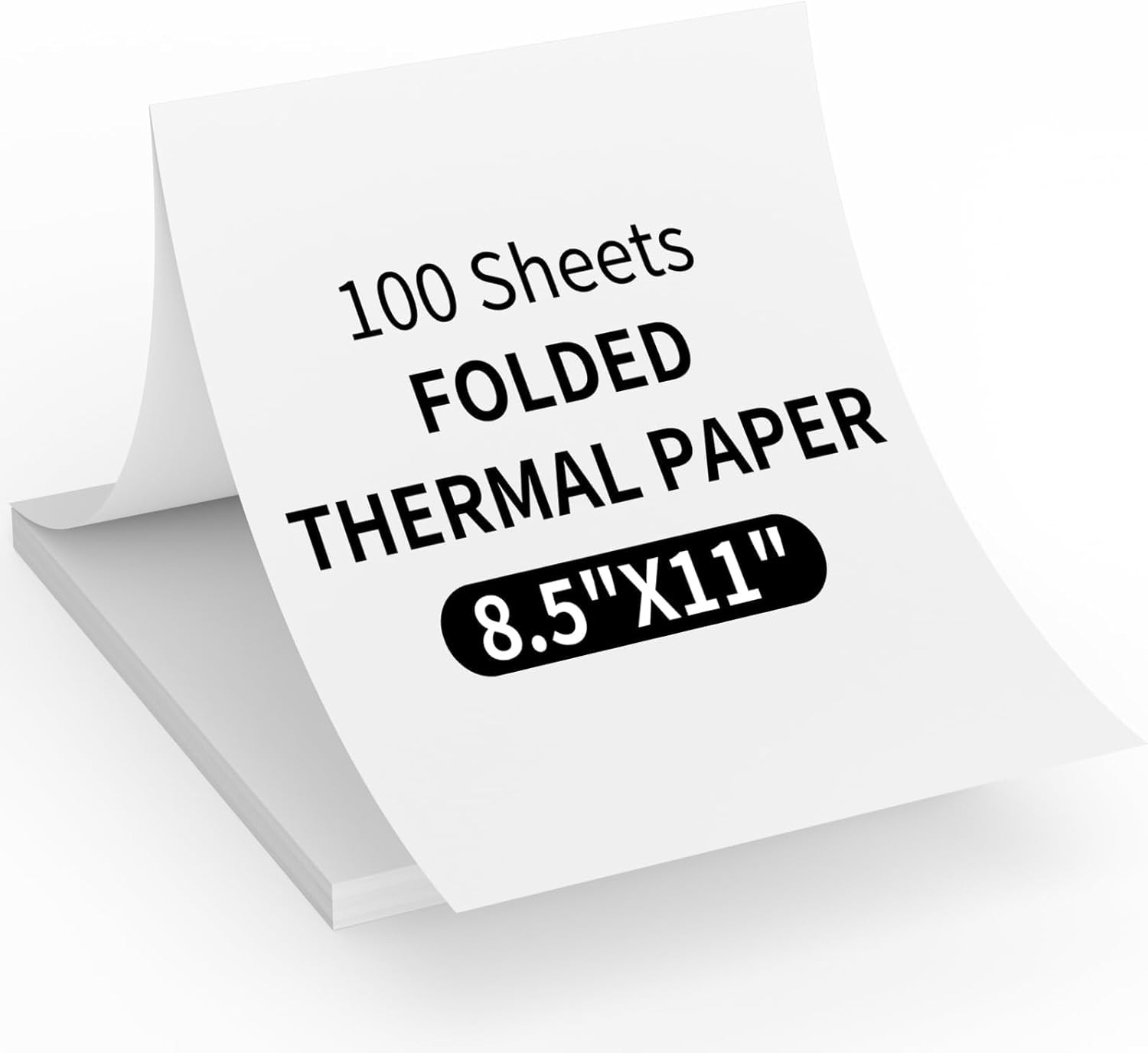 100 Sheets Thermal Printer Paper 8.5 X 11 Inch US Letter Size Thermal Paper