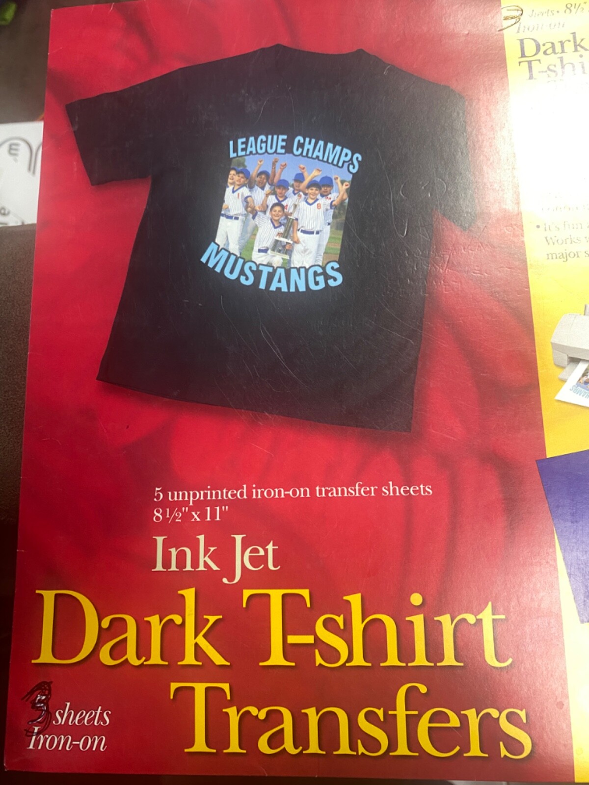 Avery Ink Jet Dark T-Shirt Transfers -8.5″x11 Sheets 3279 (OPEN BOX 3 SHEETS)