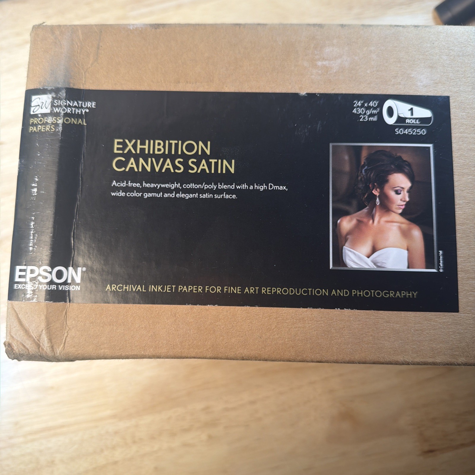Epson Exhibition Canvas Satin 24 in. x 40 ft. Roll S045250