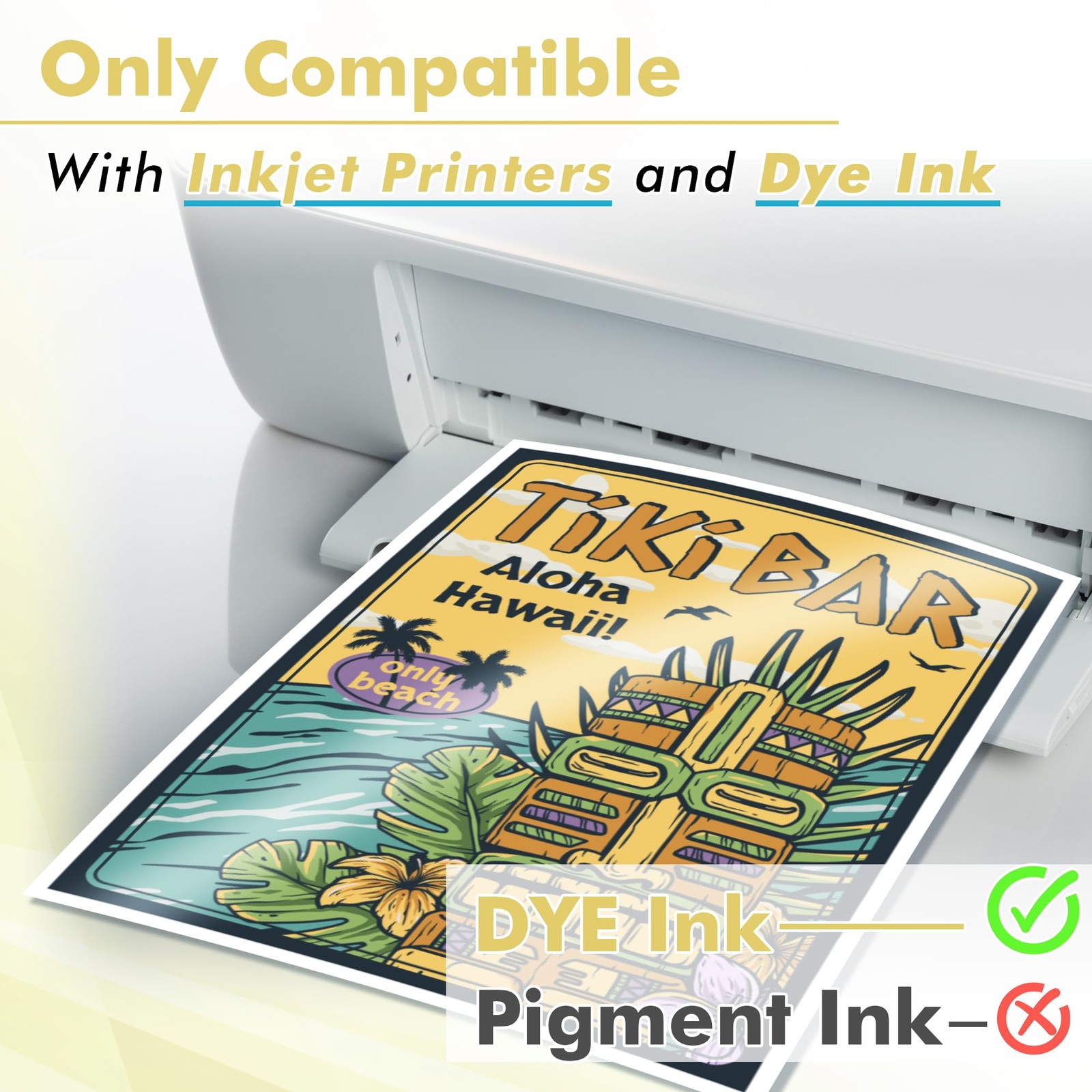 Glossy Inkjet Photo Paper Thick 13X19 Inches 100 Sheets 54lb
