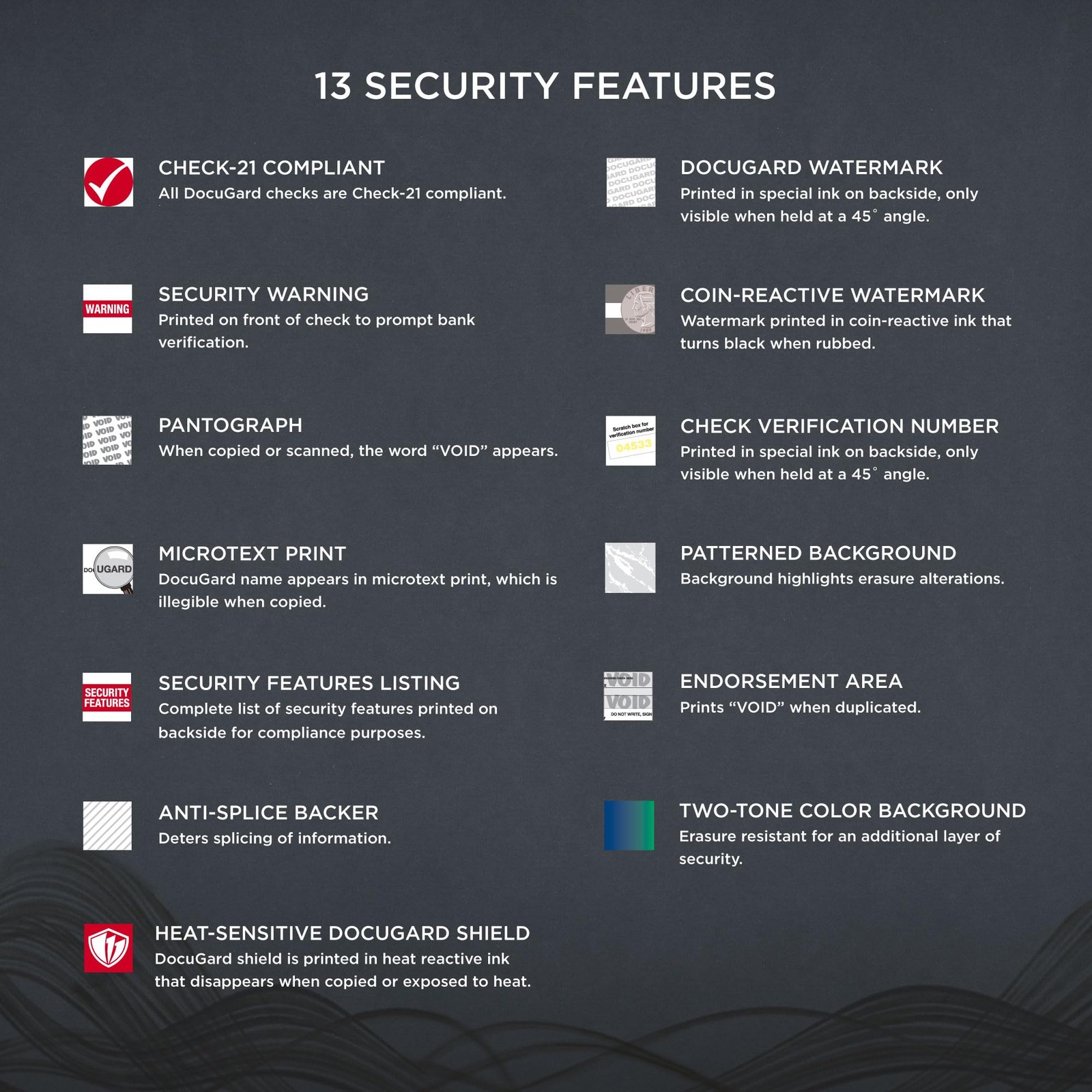 High Security Prismatic Check Paper – Laser/IJK Compatible – 500 Checks