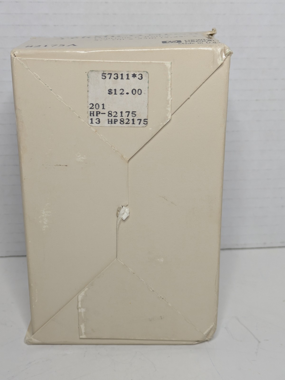 Vintage HP HEWLETT PACKARD 82175A Black Print Thermal Paper 6 Rolls in Box