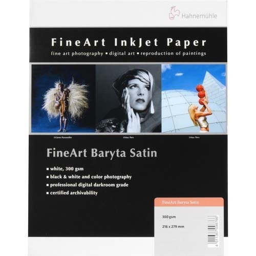 Hahnemuhle Fine Art Baryta Satin, 300gsm Inkjet Paper, 11×17 – 25 Sheets