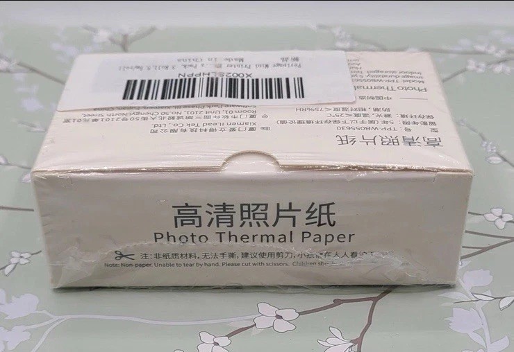 NEW PeriPage White Full Sticky Thermal Printer Paper (3) Rolls in Box TPS-WB10